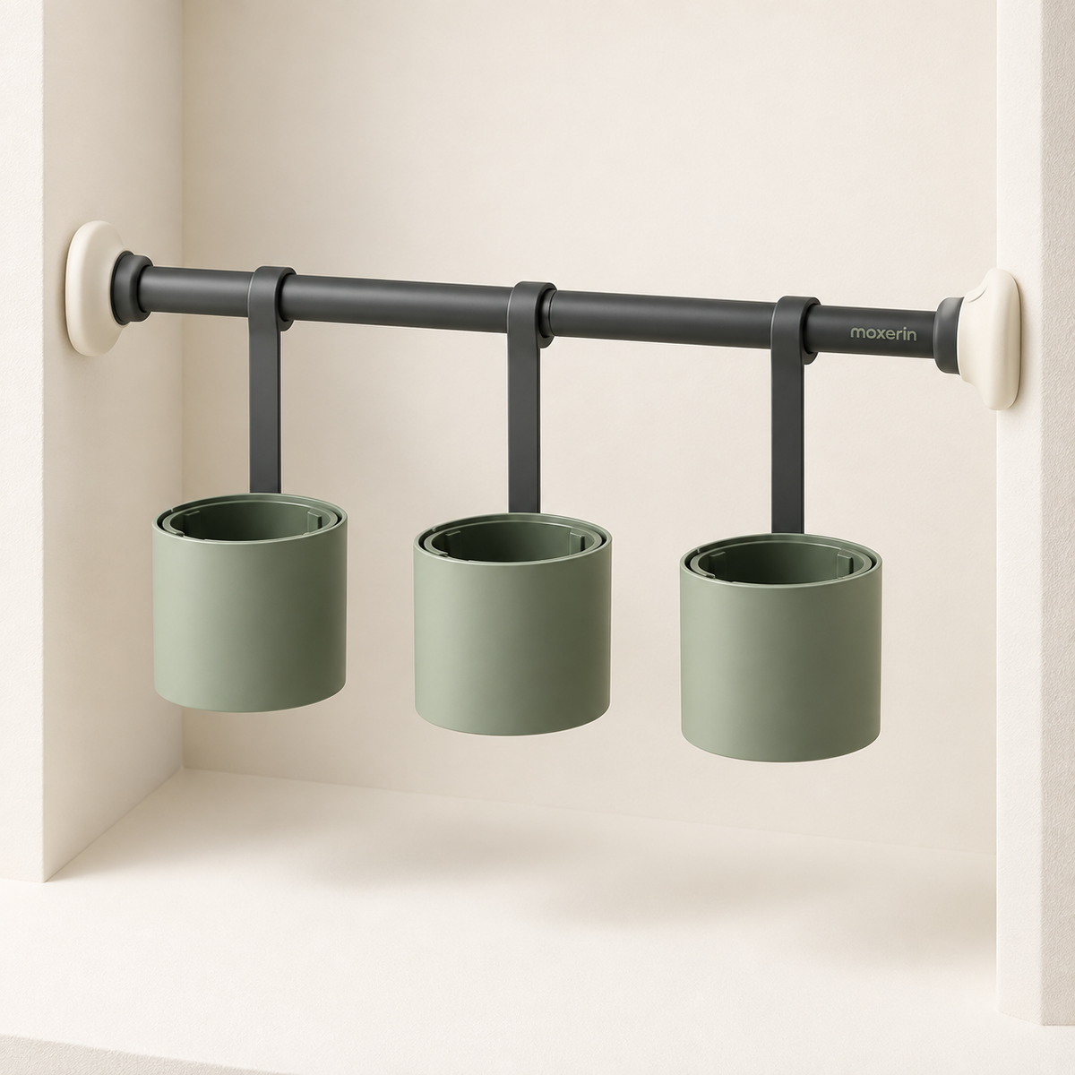 Moxerin Sillspan Window-Recess Hanging Plant Holder